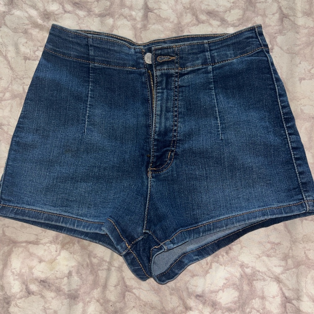 Target Dark Blue High-Waisted Women Shorts